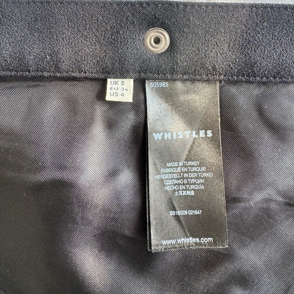 Whistles Daphne Black Crepe Mini Skirt - Picture 13 of 16